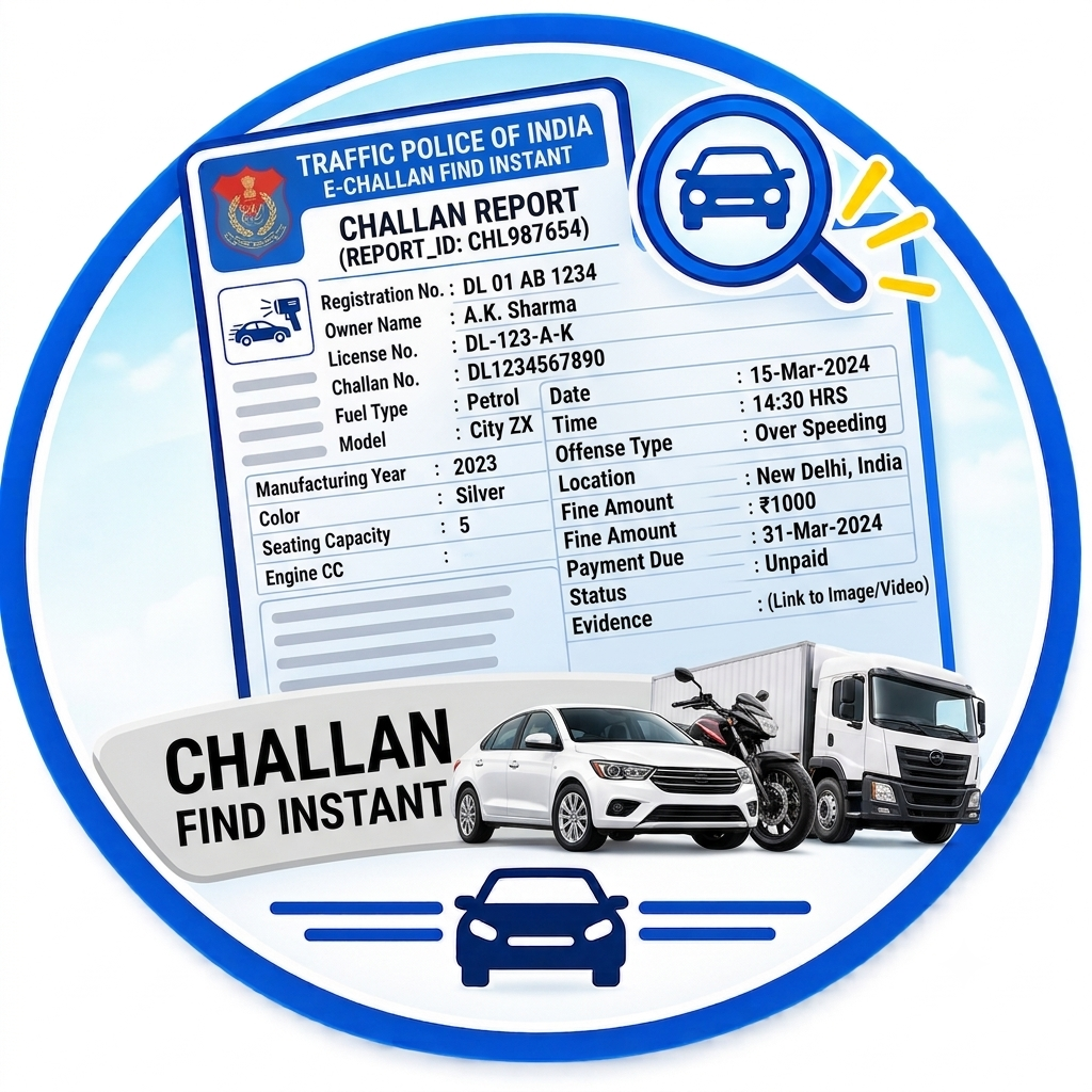 Challan Find Instant